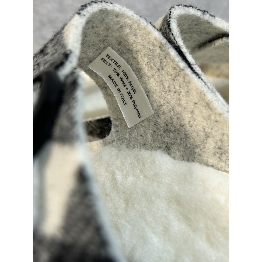 Birkenstock Womens Arizona Rivet Plaid Black/White Sandals US Ladies 11 Mens 9 N - Picture 8 of 9